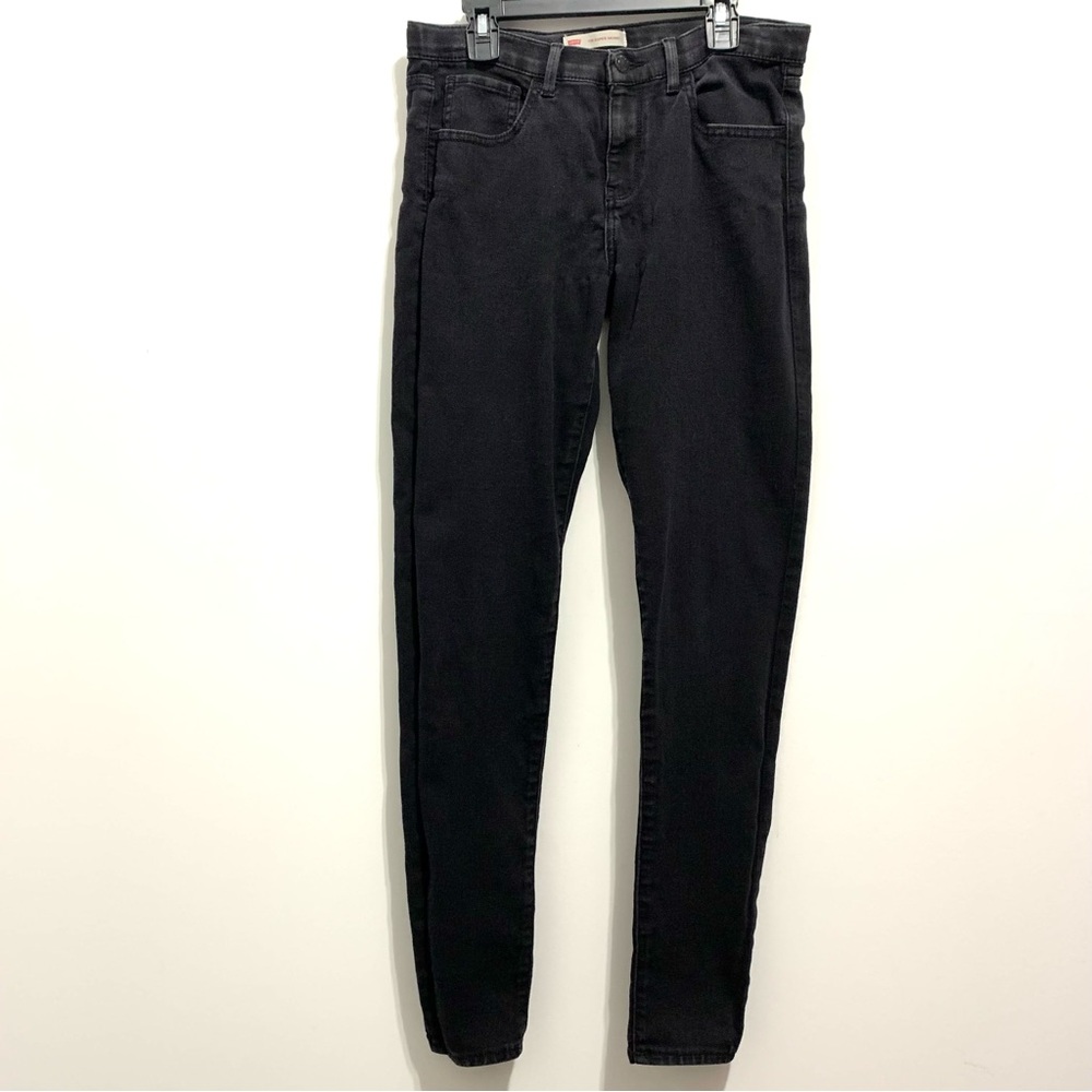 ♦️Levi’s 710 Women’s Super Skinny Adjustable Black Jeans